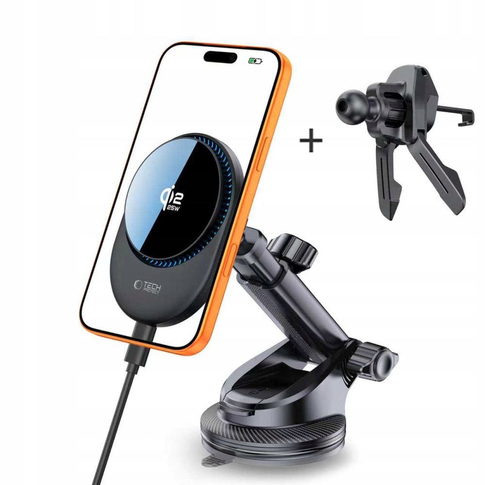 Držák Do Auta Nabíječka Magsafe Chladicí Ventilátor Qi2.2 25W