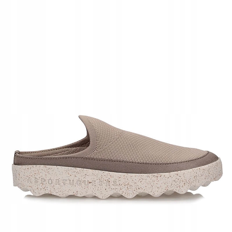 Nazouváky na platformě Asportuguesas Cove L Rec Knit Taupe P018284001