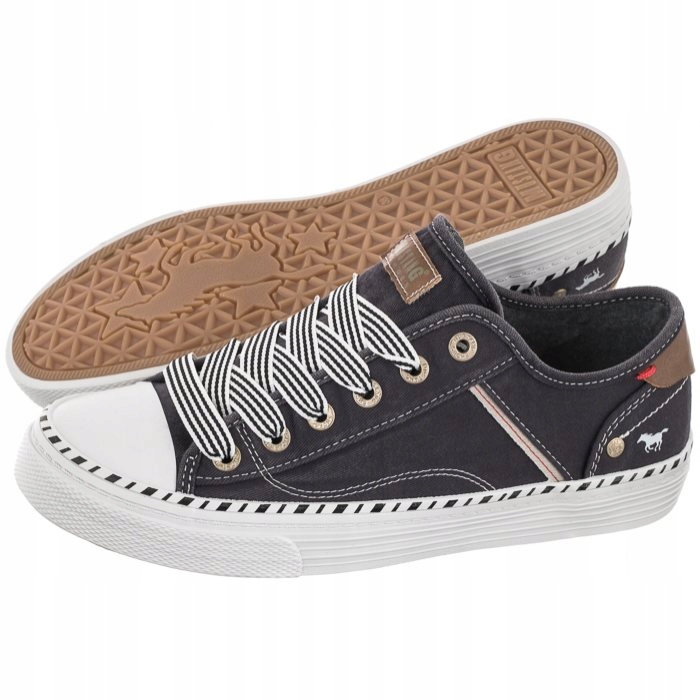 

Buty Damskie Trampki Mustang Czarne 50C0034