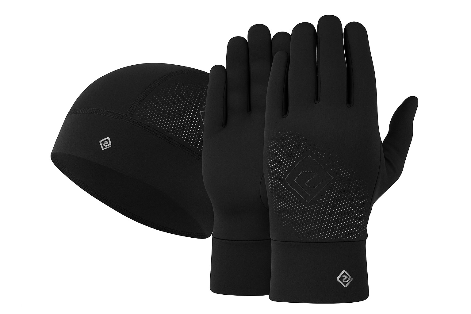 Ronhill Běhací sada čepice a rukavice, černá [Velikost M/L]