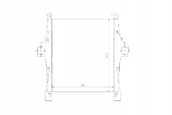 NRF CHŁODNICA POWIETRZA DOLOTOWEGO (NISKA KABINA)