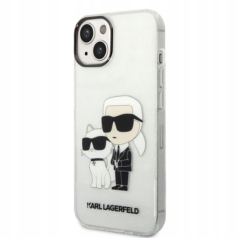 Karl Lagerfeld IML Glitter Nft Karl & Choupette Etui iPhone 14 Plus