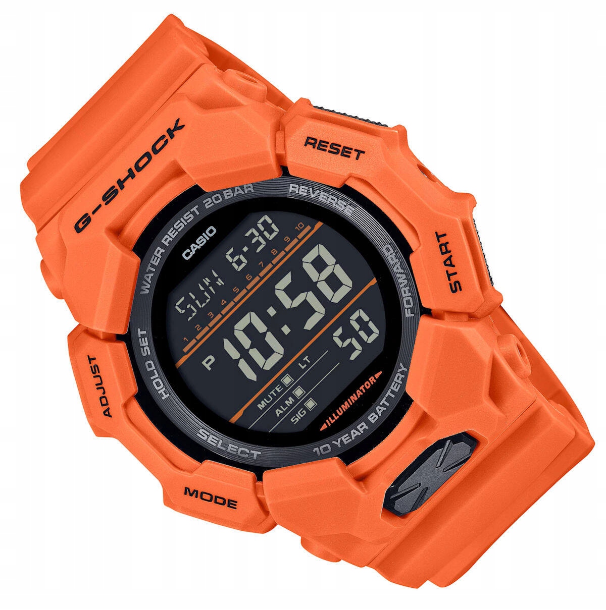 Oranžové Sportovní Vodotěsné Hodinky Casio G-shock GD-010-4ER 200M