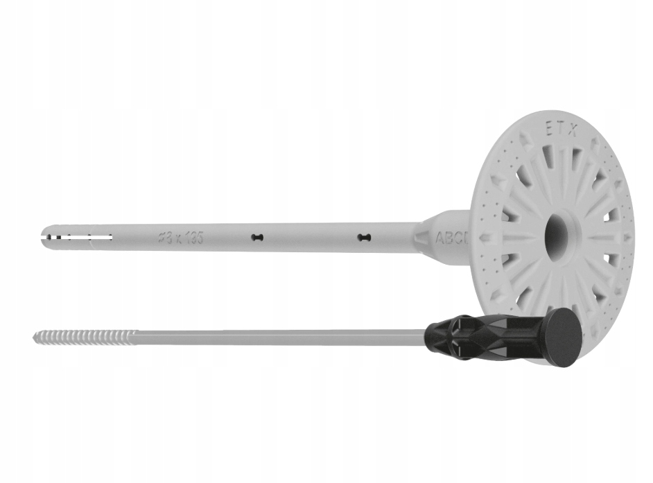 Kolíky Spojky pro polystyren ø8 – Spojka Etx-m délka 255 mm 100ks/bal.