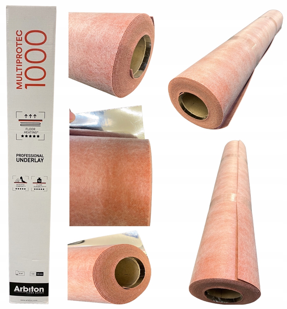 MULTIPROTEC 1000 podkład kwarcowy z taśmą na ogrzewanie podłogowe Marka Arbiton