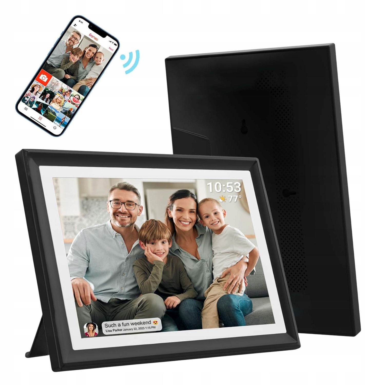 Rámeček Na Fotografie 10'' Fotorámeček Hudba Film Vysoká Kvalita Frameo