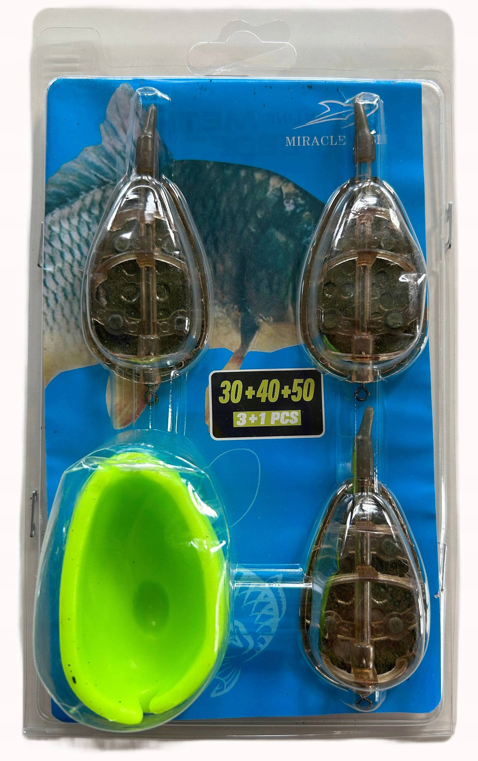 Koszyk do metody Miracle zestaw koszyków 30+40+50g z foremką