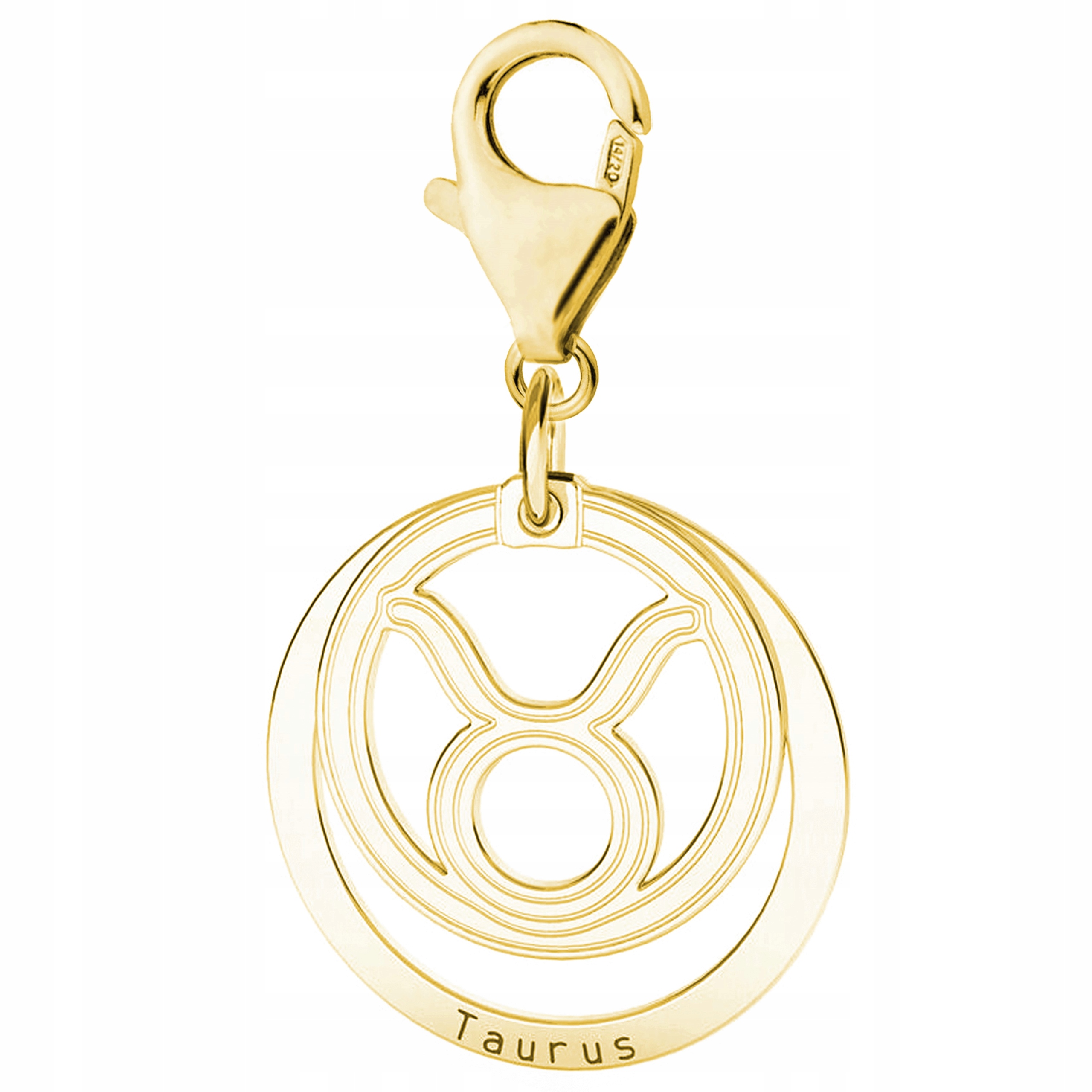 Zlatý závěsný přívěsek Zodiac Býk Znamení stříbro 925
