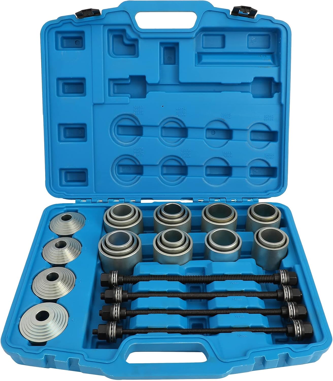 Sada Sťahovákov Puzdier Na Vytláčanie Ložísk Adaptéry Lisov 34-82 mm 28ks