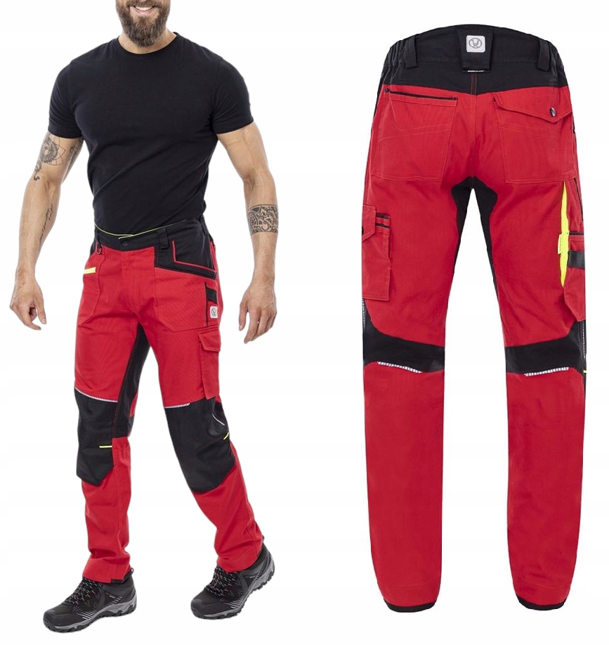 Pánské pracovní kalhoty do pasu Slim Fit Módní elastické Ardon 4Xstretch 62