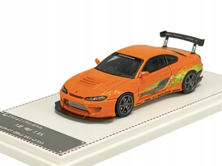 Focal Horizon Nissan Silvia S15 Pomarańczowy 1:64 FH003 Nowy Model Metalowy
