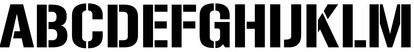 Šablony na malování Písmena sada 20cm 26 Ks Malířské Šablony Na Stěny