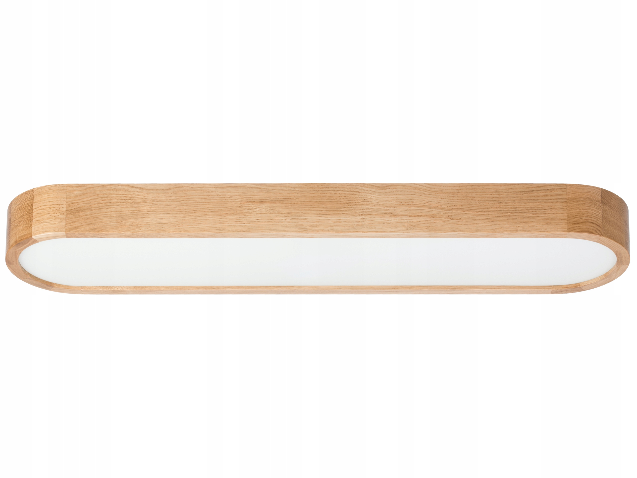 Stropná lampa Leja ovál stropné svietidlo drevo Dub 88x20 cm do obývacej izby kuchyne Štýlová