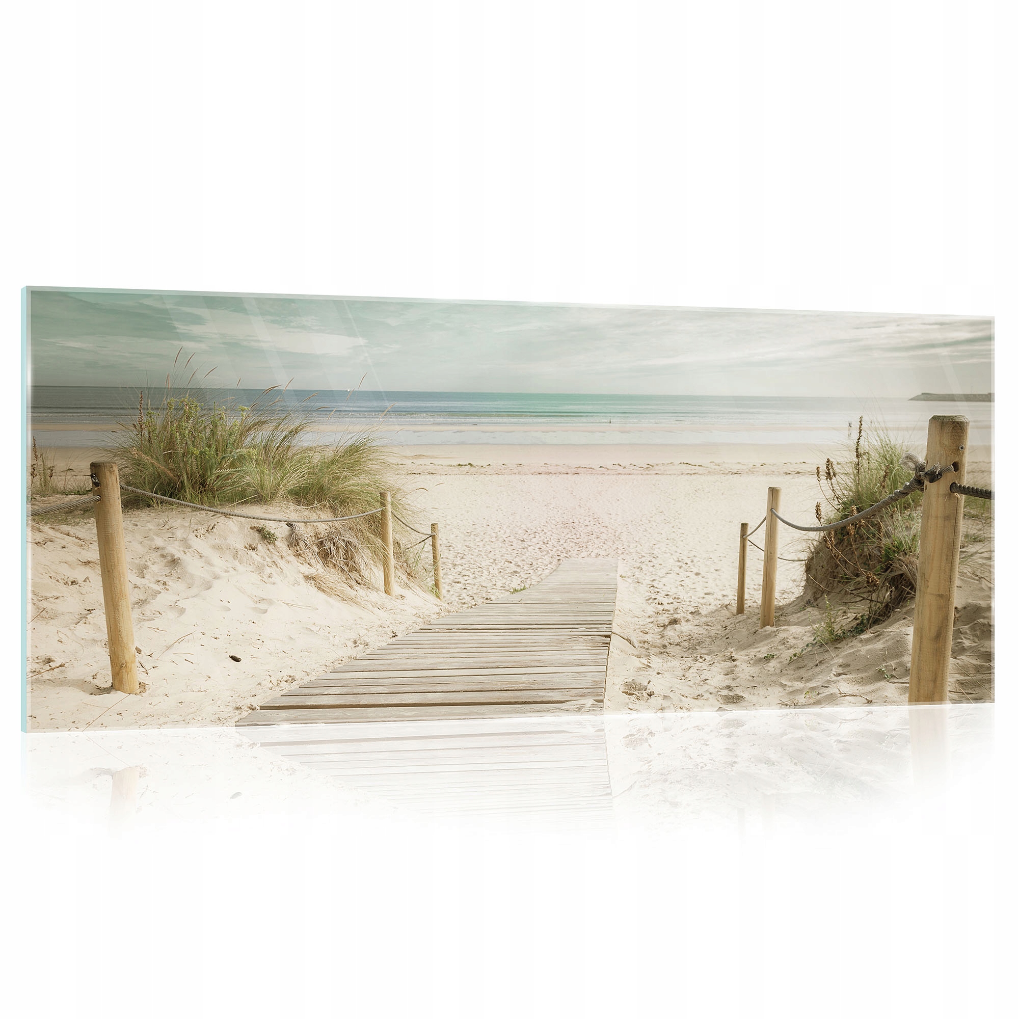Sklenený obraz na skle Pláž More Kuchyňa 125x50