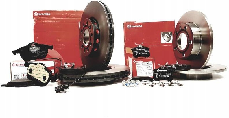 

Brembo Tarcze+klocki Przód+tył Audi A4 B6 288MM