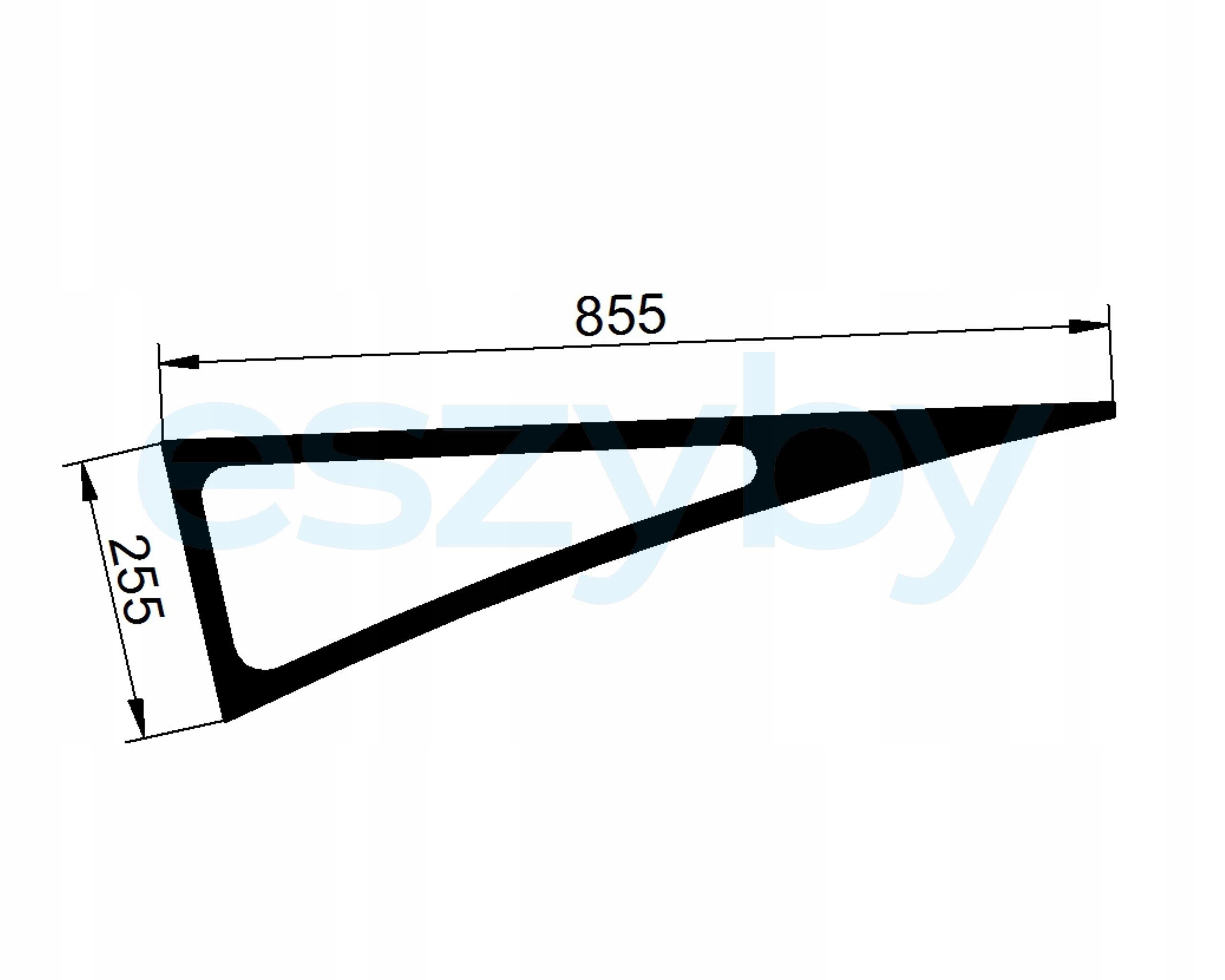 sklo teleskopický nakladač Cat spodní dveře