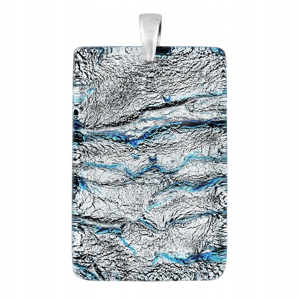 Dámský stříbrný přívěsek Harf sklo murano