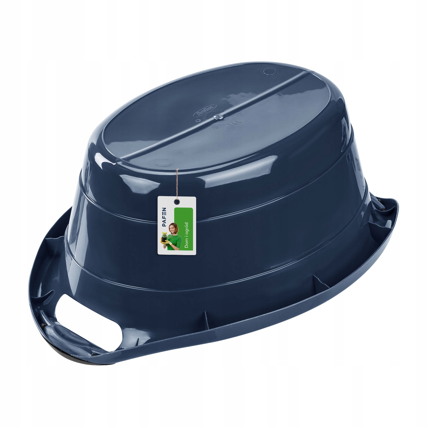 Owalna miska pranie 14L łagodne krawędzie niebiesk Kształt owalny