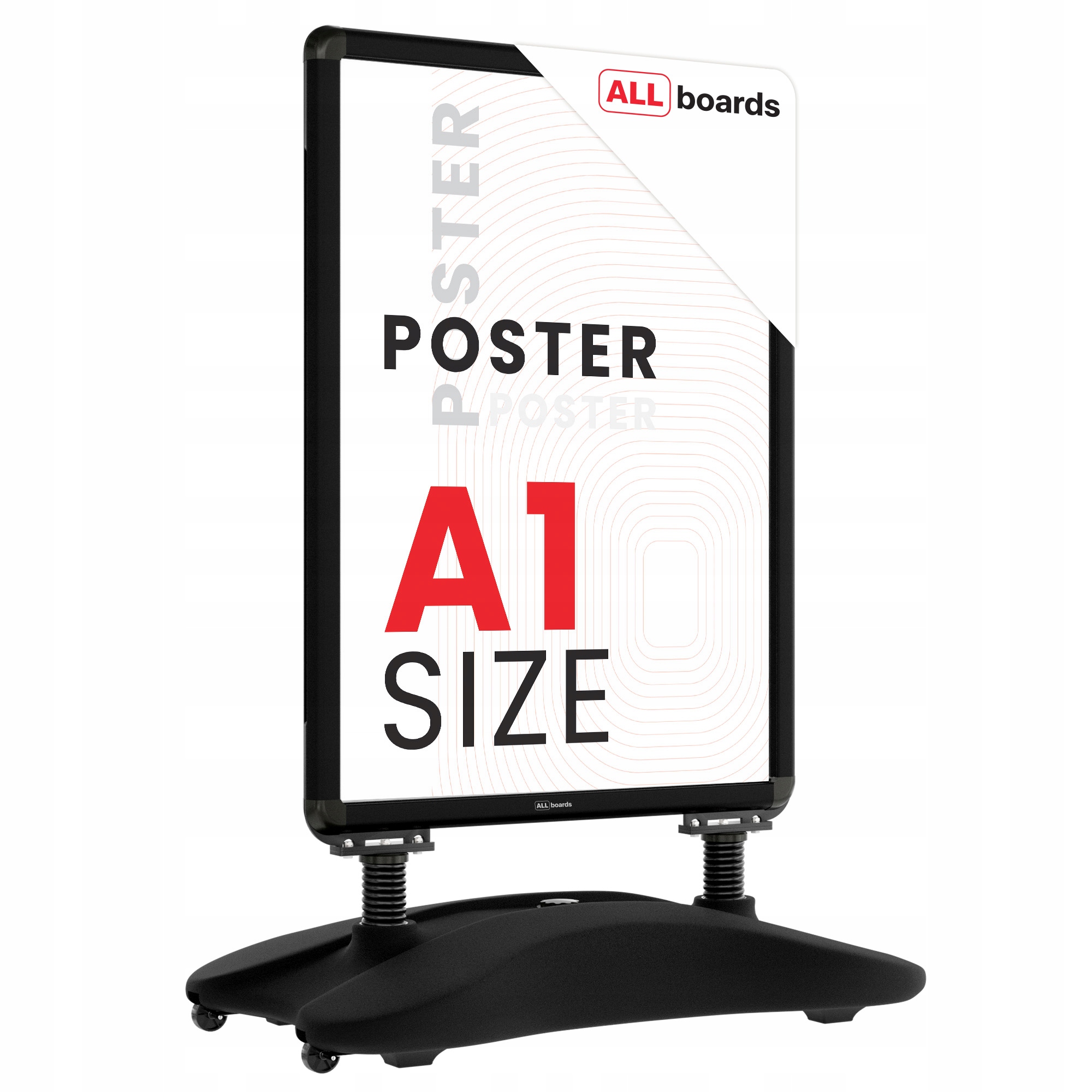 Potykacz dwustronny A1 ALLboards aluminiowy czarny Owz