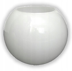 

Klosz szklany kula otwarta biała 15cm E27,do lamp