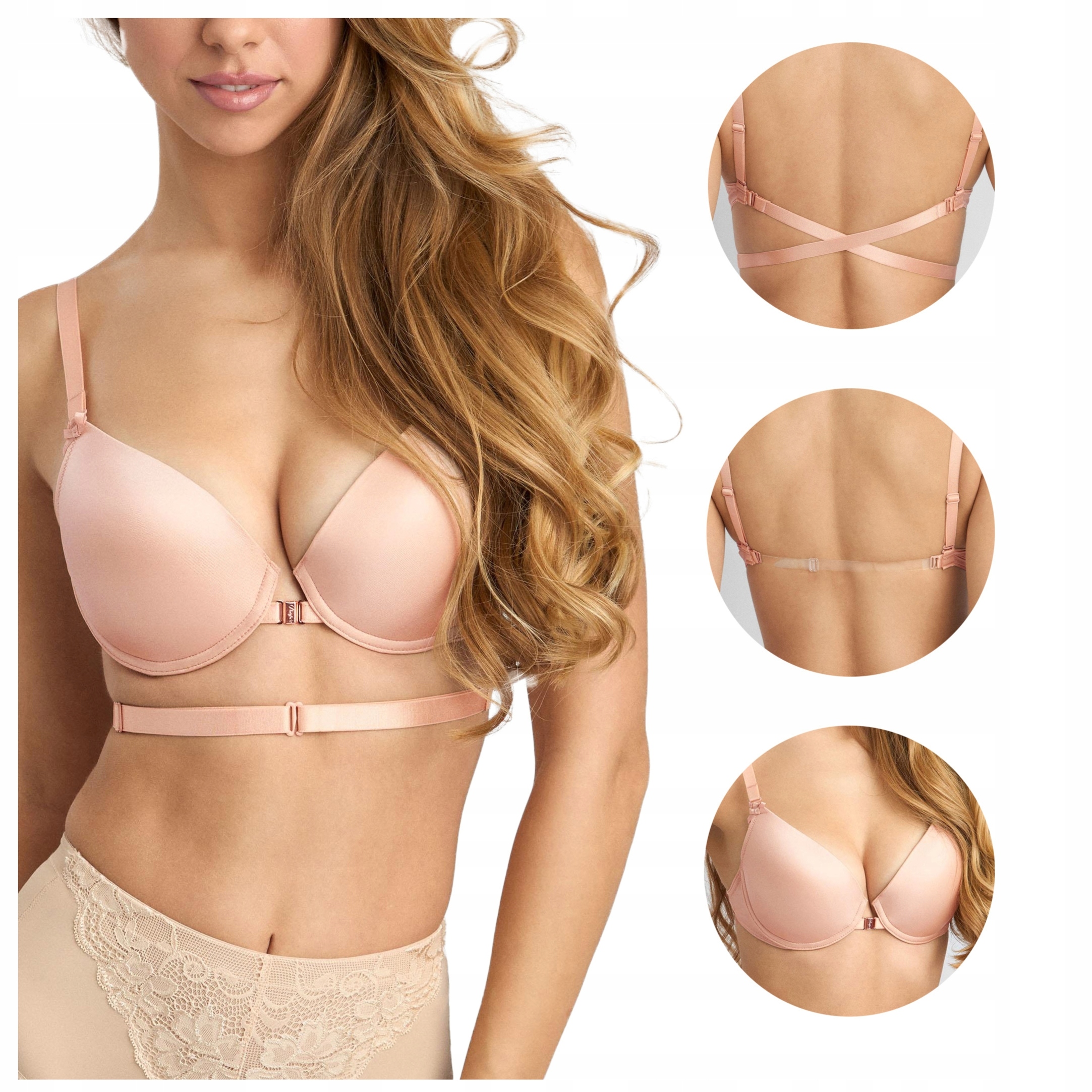 Dámská vyztužená podprsenka se zapínáním vpředu Enigma 04 Marilyn 70D