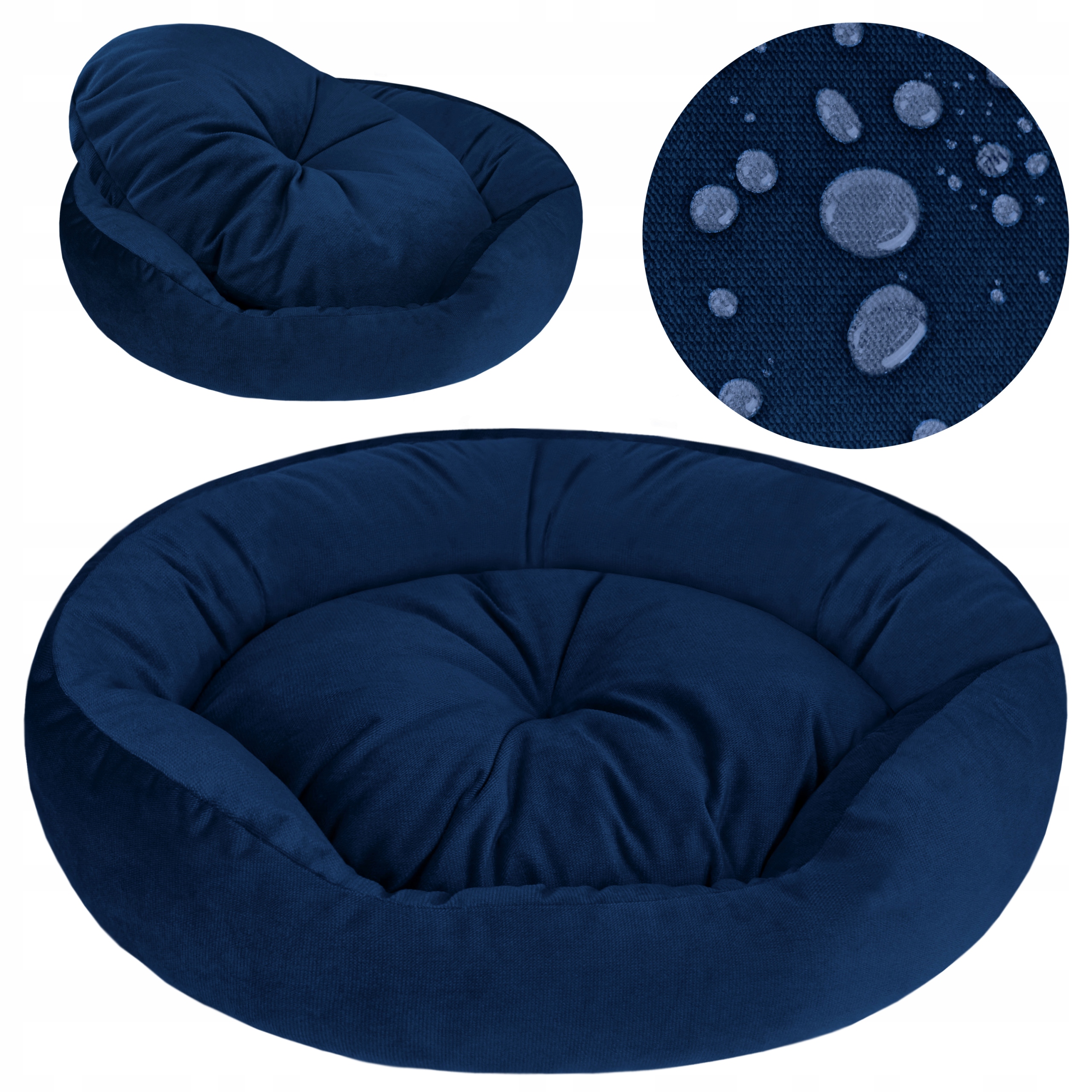 Levně Pelíšek Pro Psa Voděodolné Pohovka Měkká Velurová Pohovka 50X45 CM Granátová