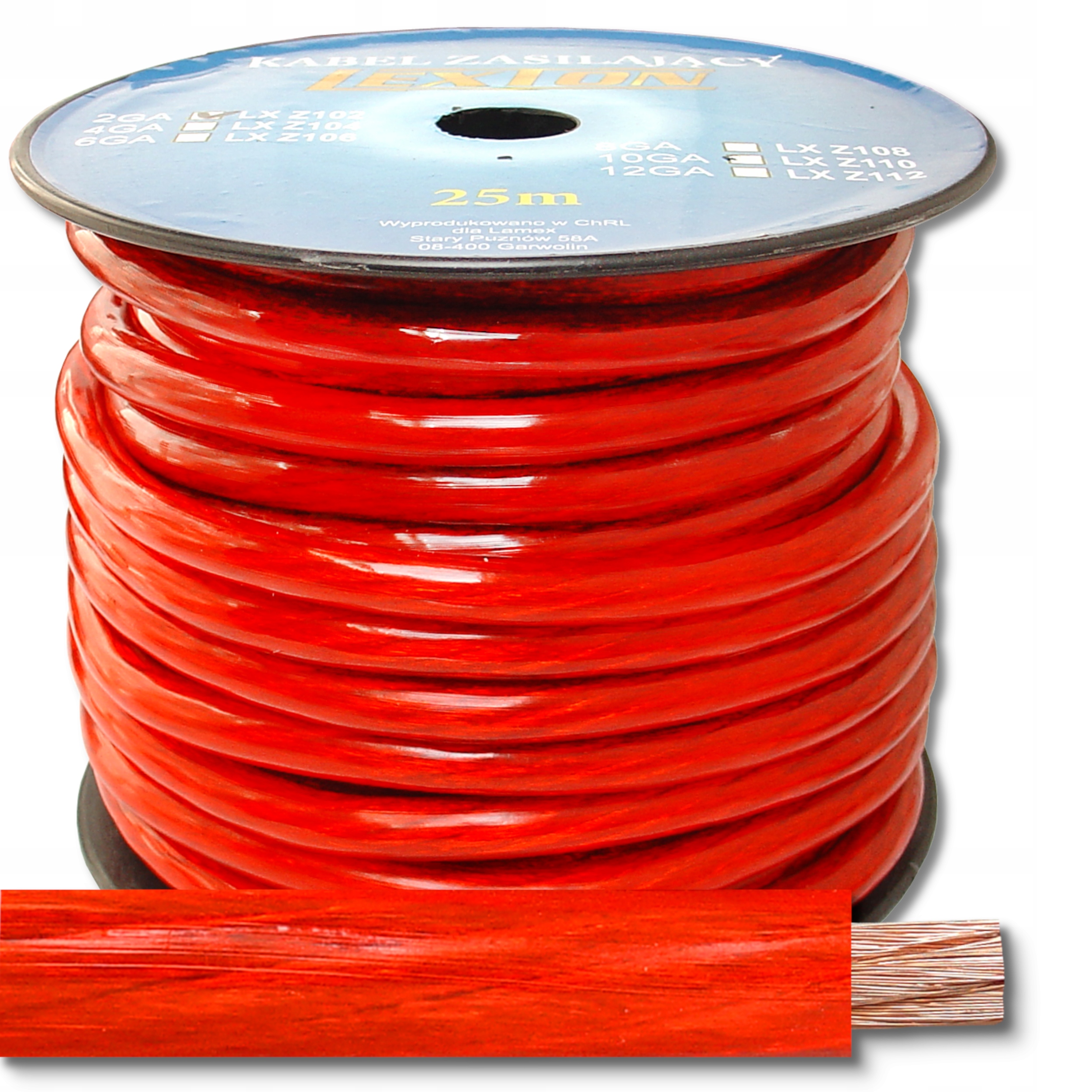 Kabel Napájecí 2GA/12MM Cca Ofc 25M