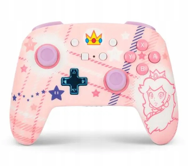Gamepad bezprzewodowy PowerA Enhanced Princess Peach Plaid Nintendo Switch
