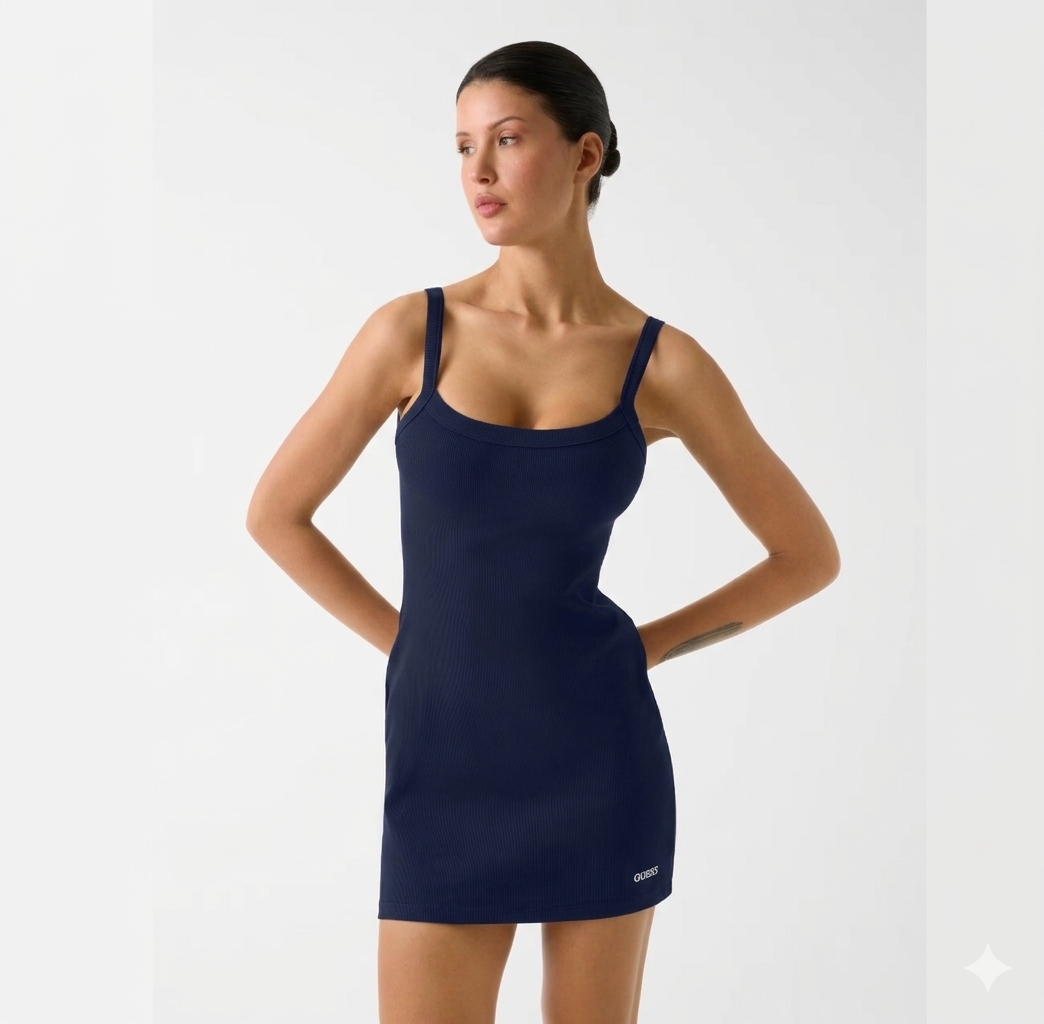 Dámské šaty Guess stella rib short dress