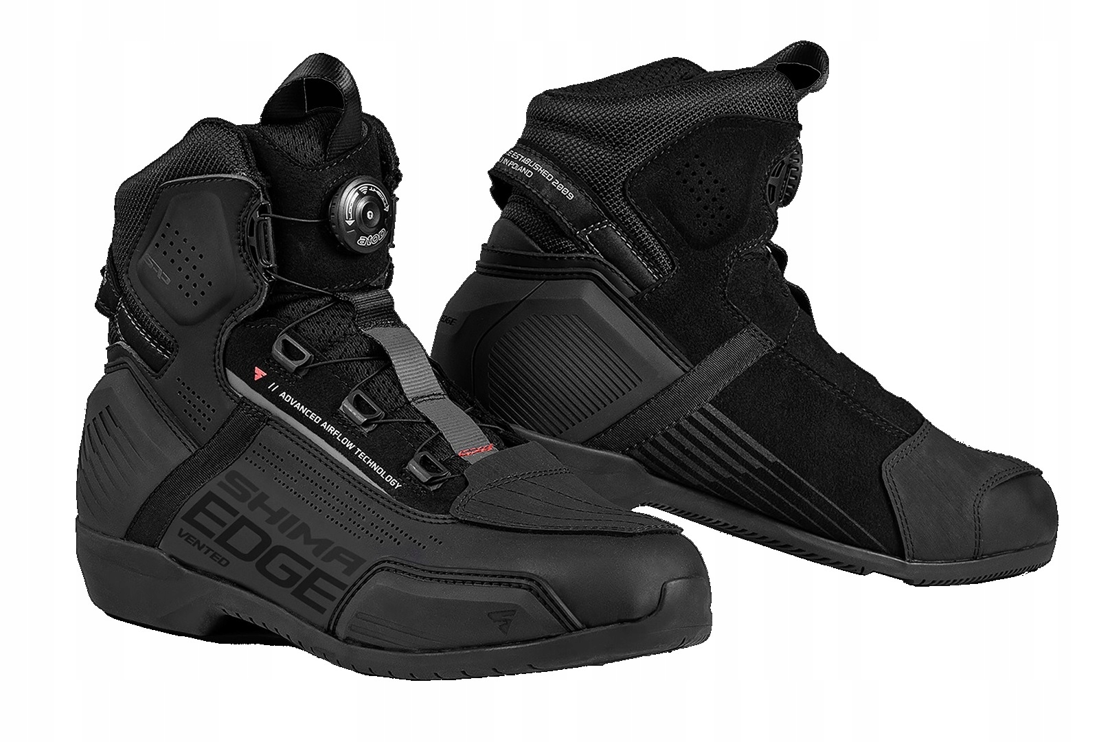 Motocyklové Topánky Shima Edge Vent Pánske Krátke Čierne Black