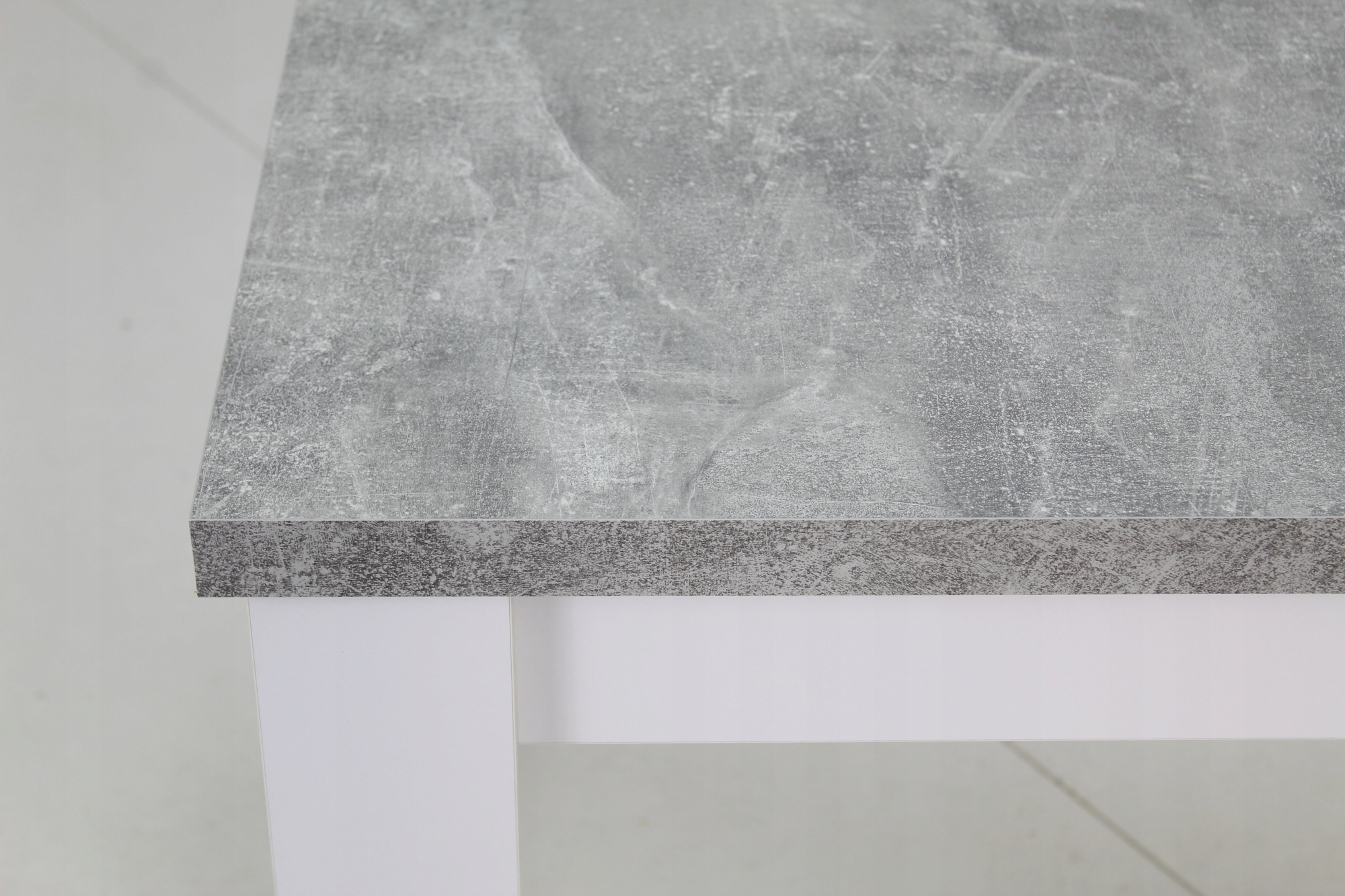 Komplet 6 krzeseł i stół 80x120/160 cm do kuchni Kolor blatu szary