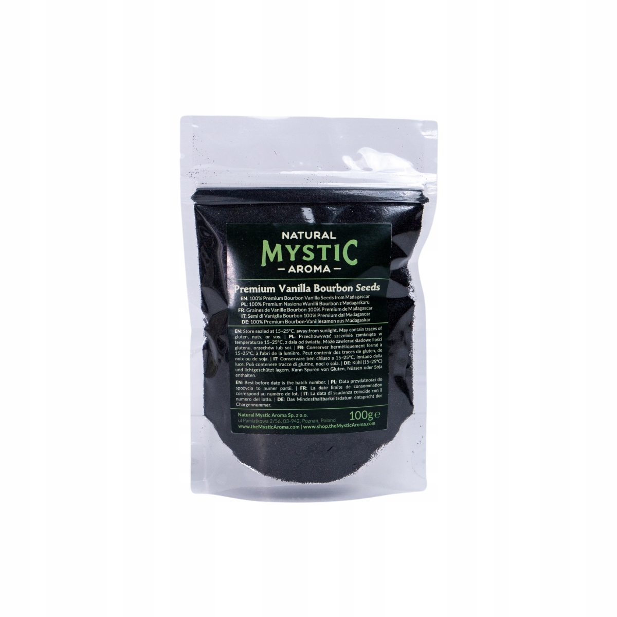 Levně 100 g Prémiová semena vanilky Bourbon – třída A přírodní, bez přísad