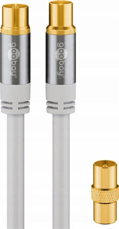 

Kabel antenowy koncentryczny 135 dB złoty Hq 10 m