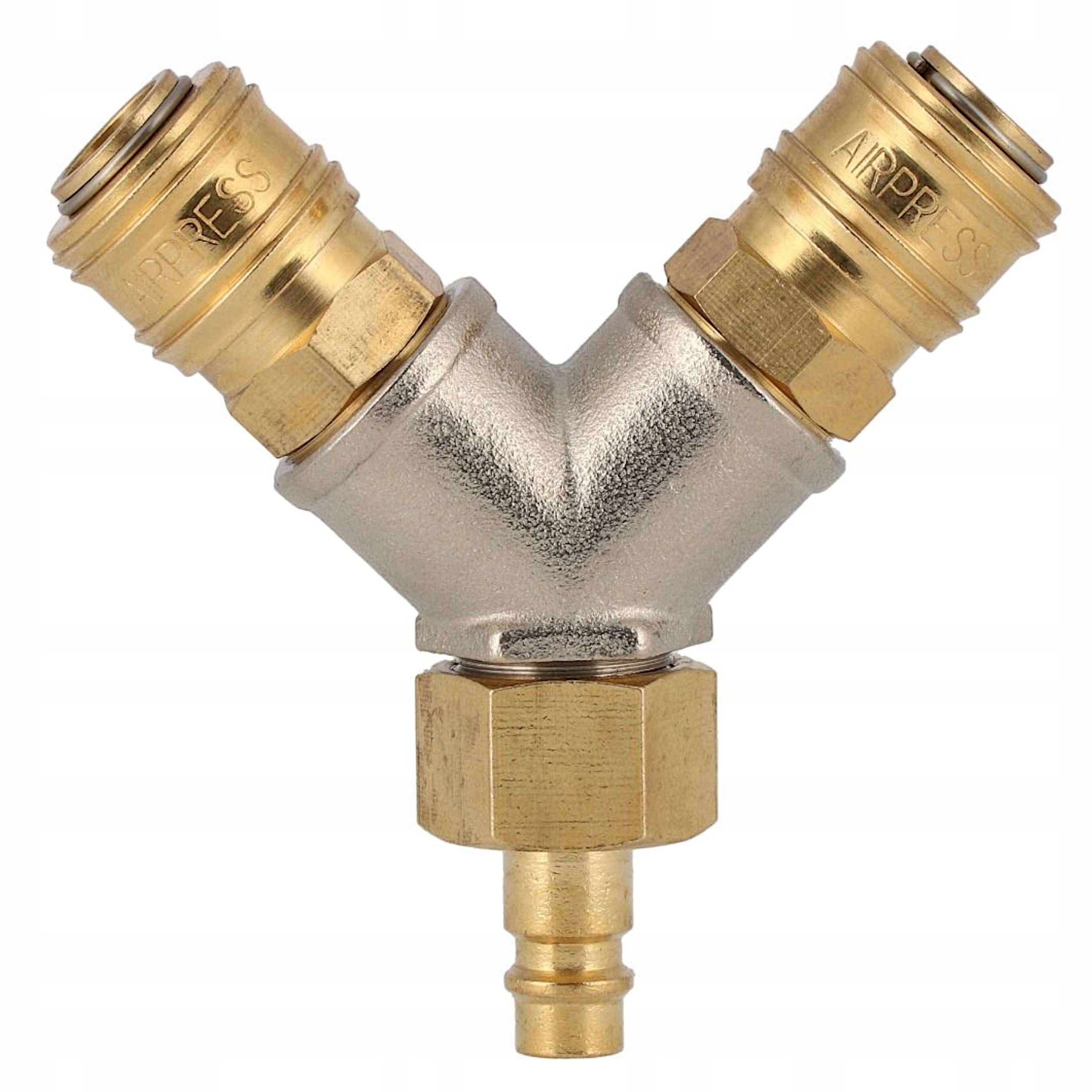 

Airpress Trójnik Typ Y 1/2" Z Szybkozłączami