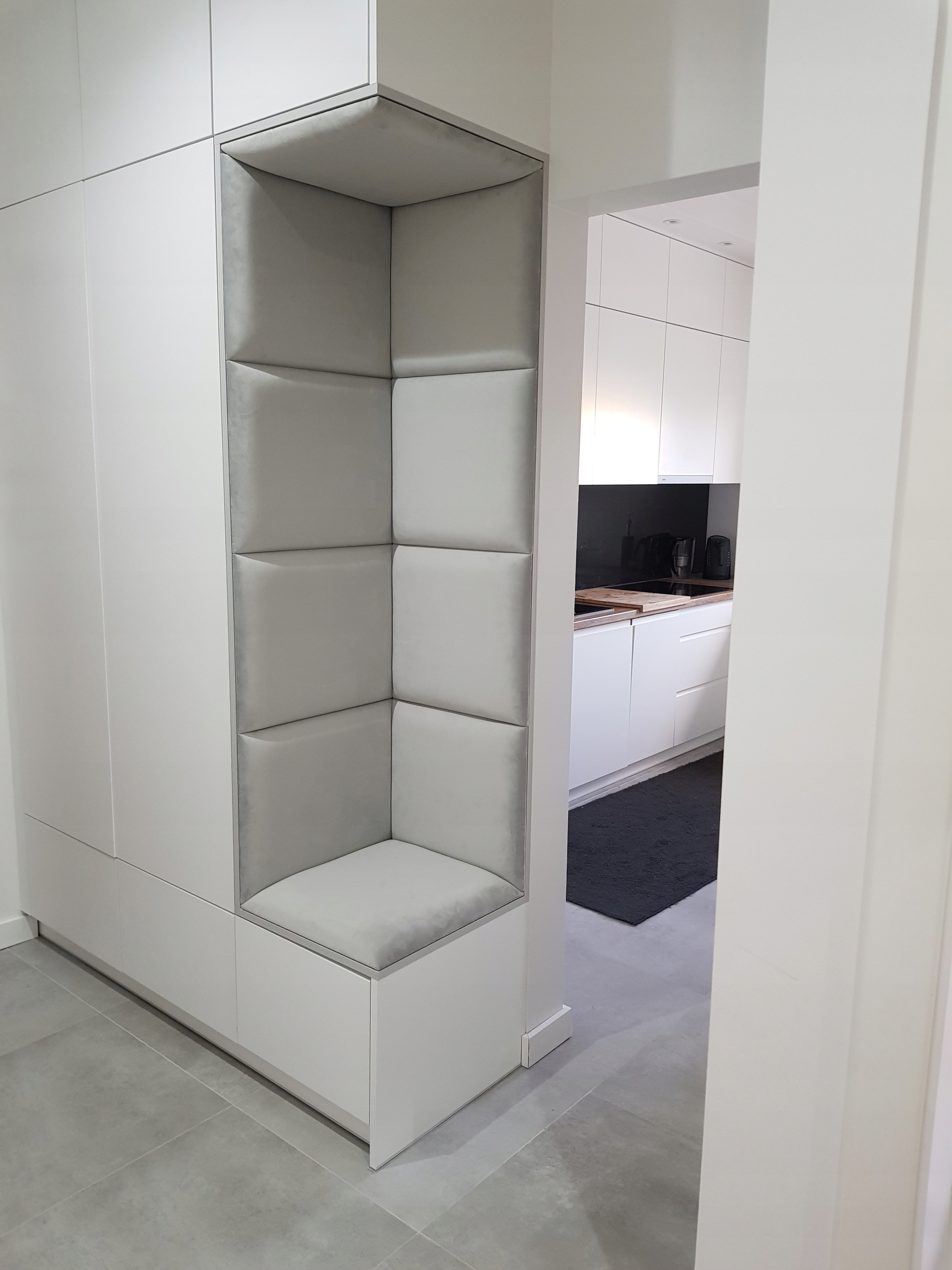 Panele tapicerowane ścienne 30x60 zabudowa wnęki Producent CustomSpace