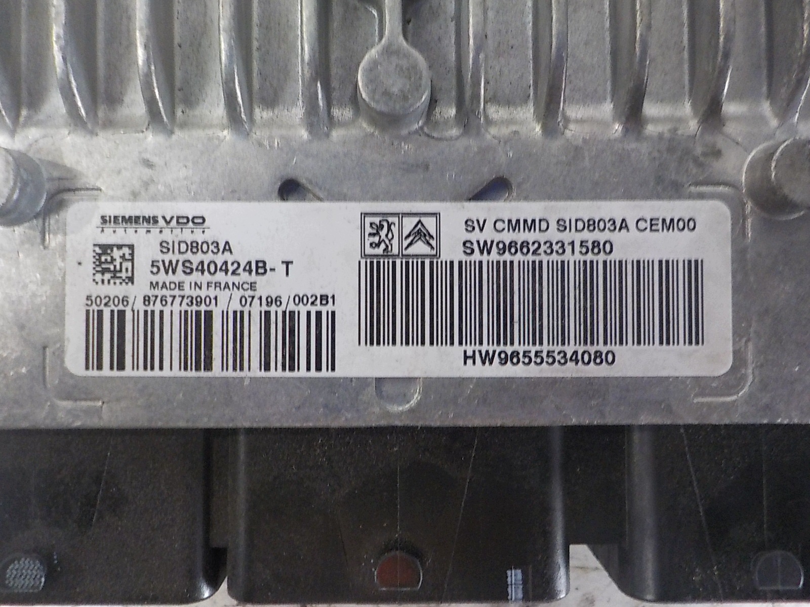 CITROEN C4 e computer Centralina 5WS40424B-T HW9655534080