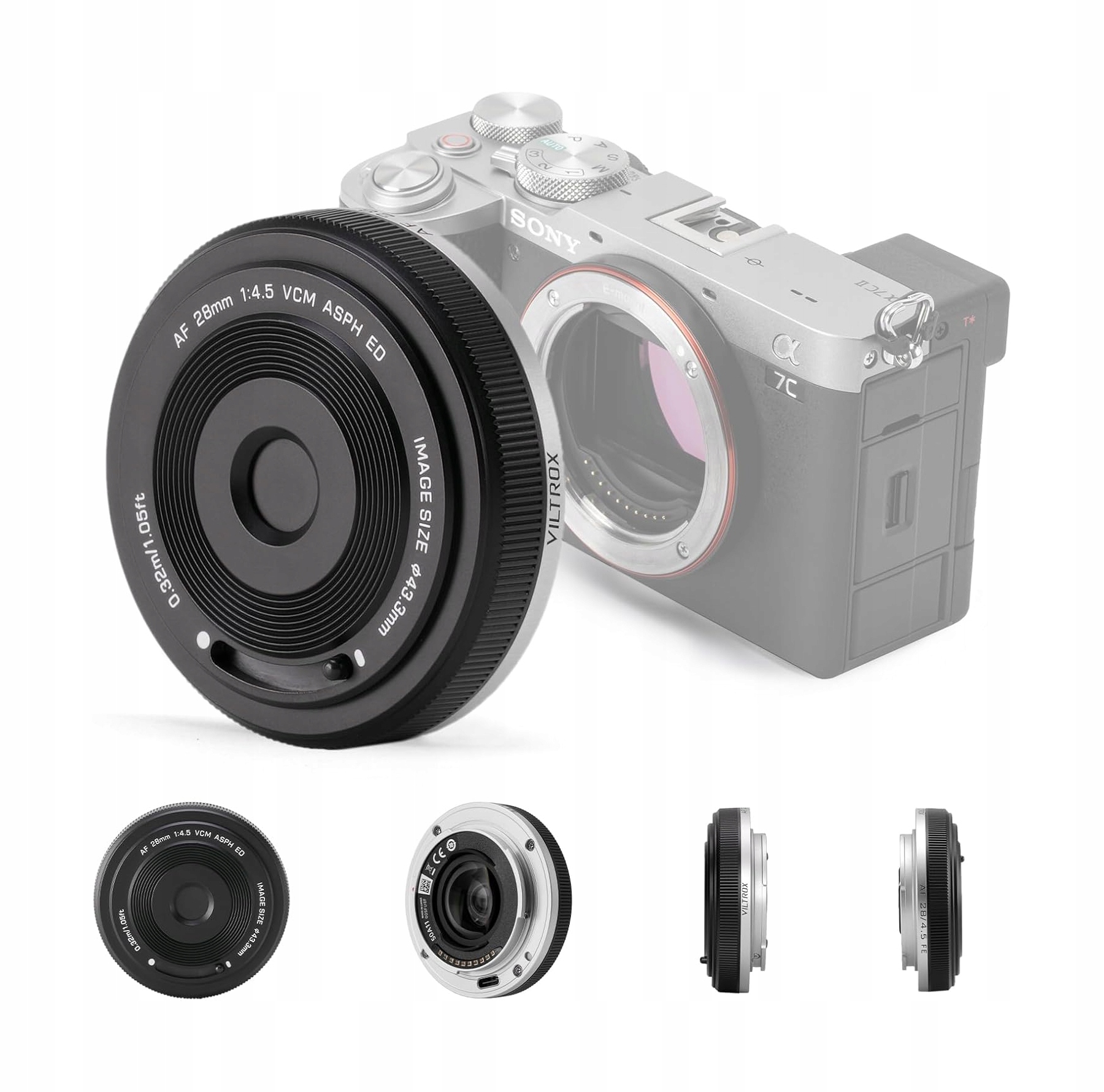 Viltrox 28mm F4.5 E-Mount ultratenký objektiv typu "pancake" s automatickým ostřením a čipy Sony Fe