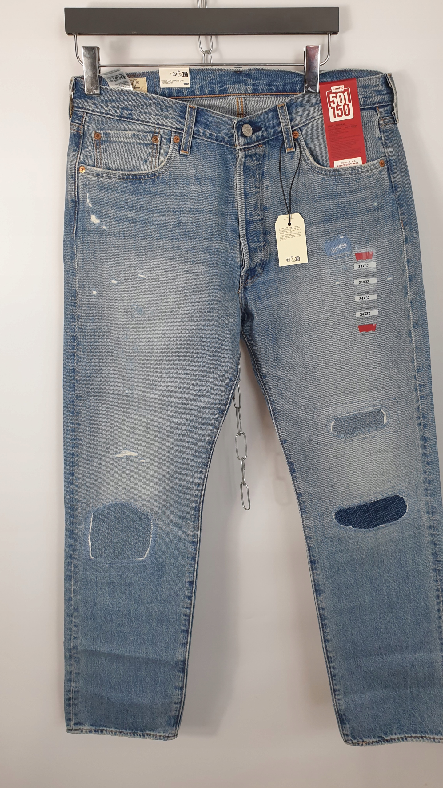 Levi's 501 pánské džínové kalhoty velikost W34 l32