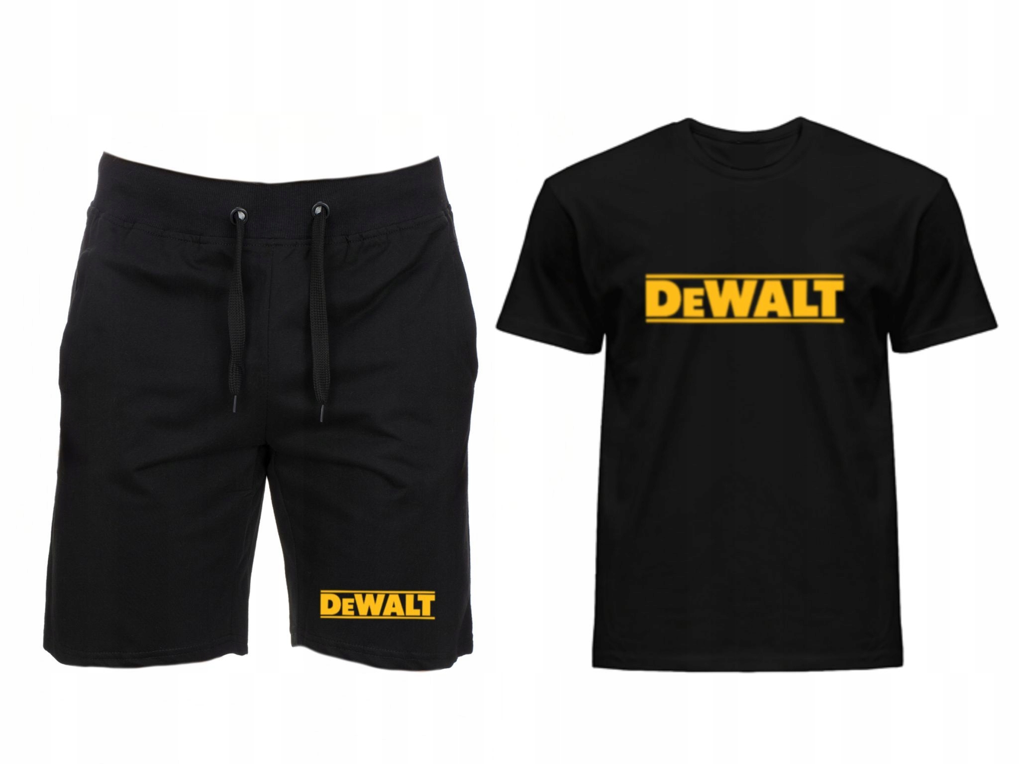 KOMPLET T-SHIRT + SPODENKI DeWALT MĘSKI XL