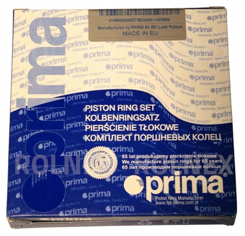 Sada pístních kroužků Mtz Prima 1 Píst 5p Olejový 1 Chromový s pružinou