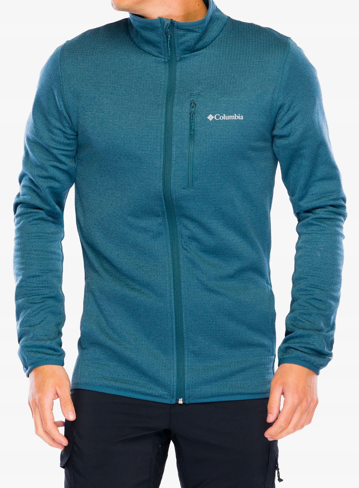 Columbia Essential Hike Grid Fleece Fz Mikina bez kapuce S