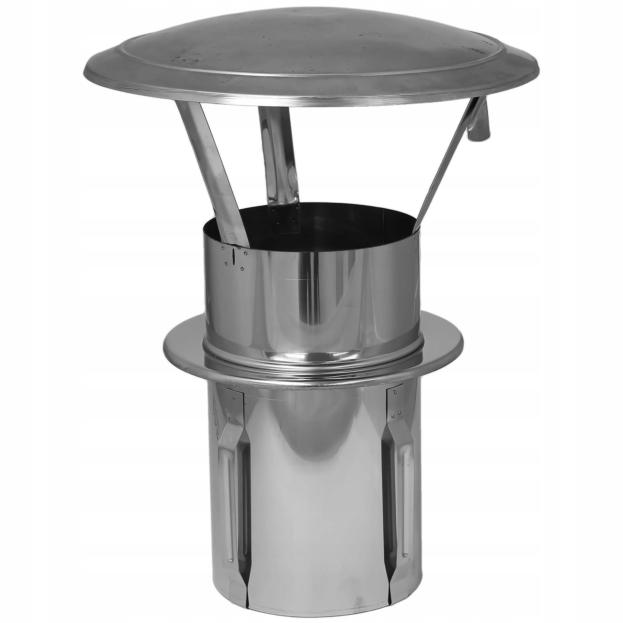 Stříška, lisovací nástavec fi 180 chrom DA180-CH-PT