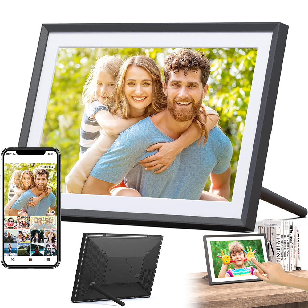 Rámeček Na Fotografie Fotorámeček Filmy Uhale Dotykový Wifi 10,1" 32GB