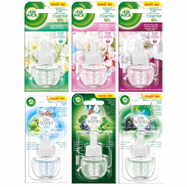 

Air Wick elektryczny odświeżacz wkład MIX 6 x19 ml