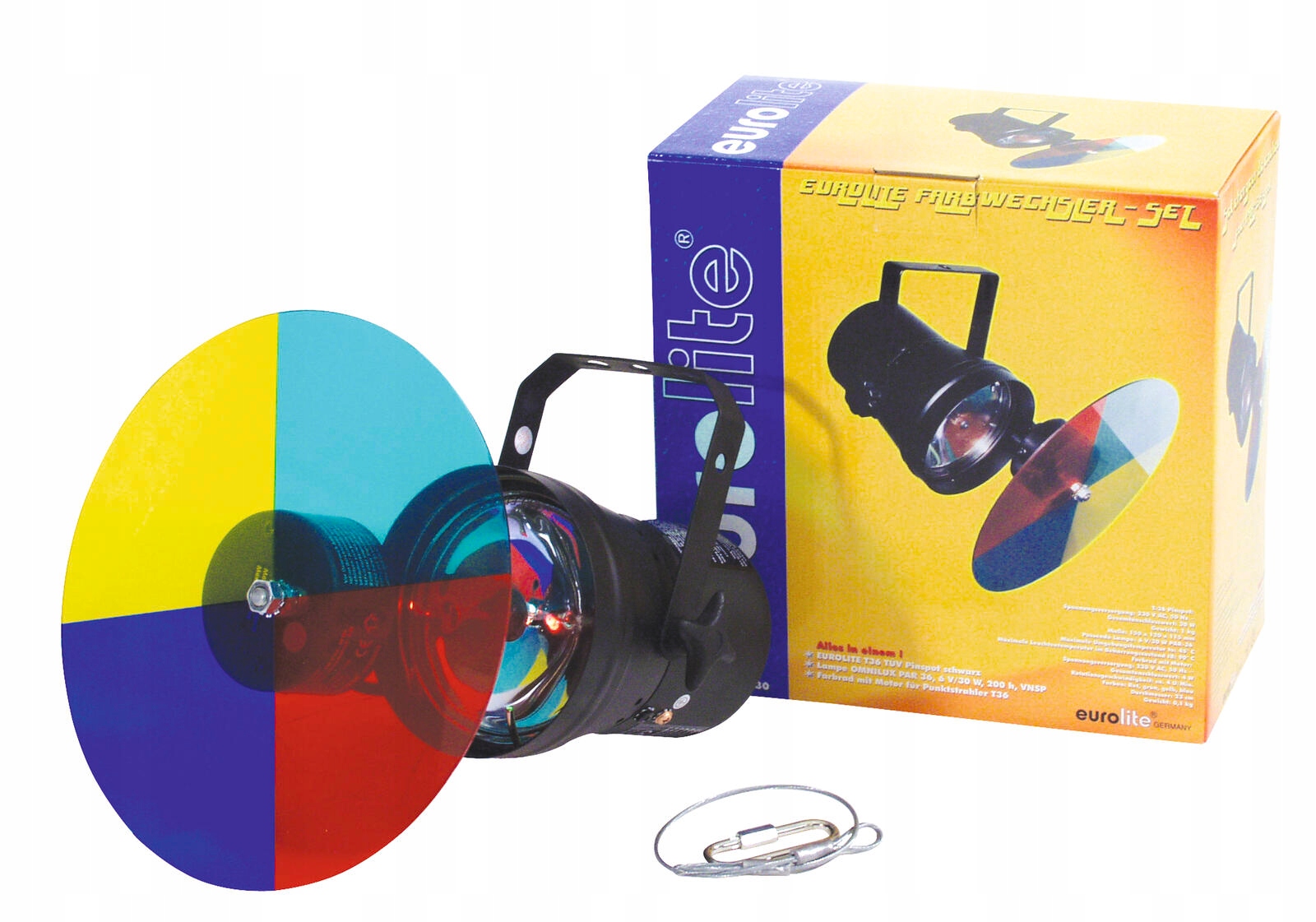 Eurolite T-36 pinspot ze zmieniaczem kolorów
