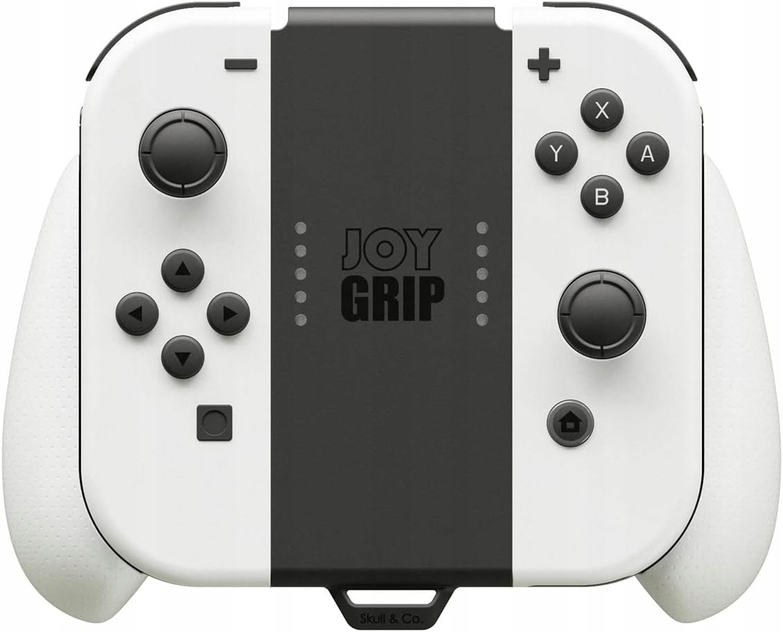 Uchwyt JoyGrip do Nintendo Switch z ładowaniem i gripami biały OLED Skul.co