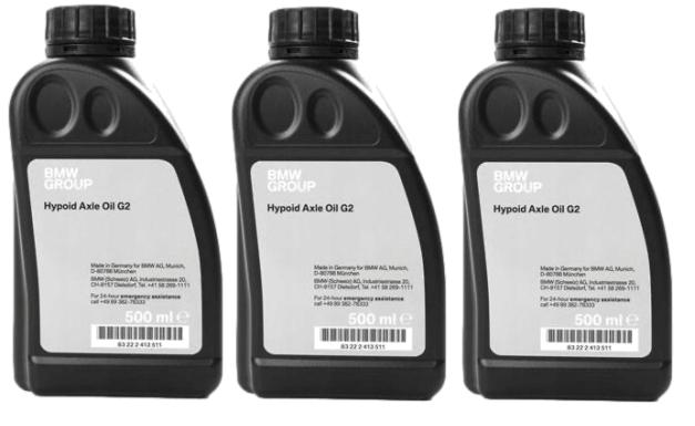 3 X Oe Bmw Prevodový Olej Hypoid Axle G2 75W 85 83222413511