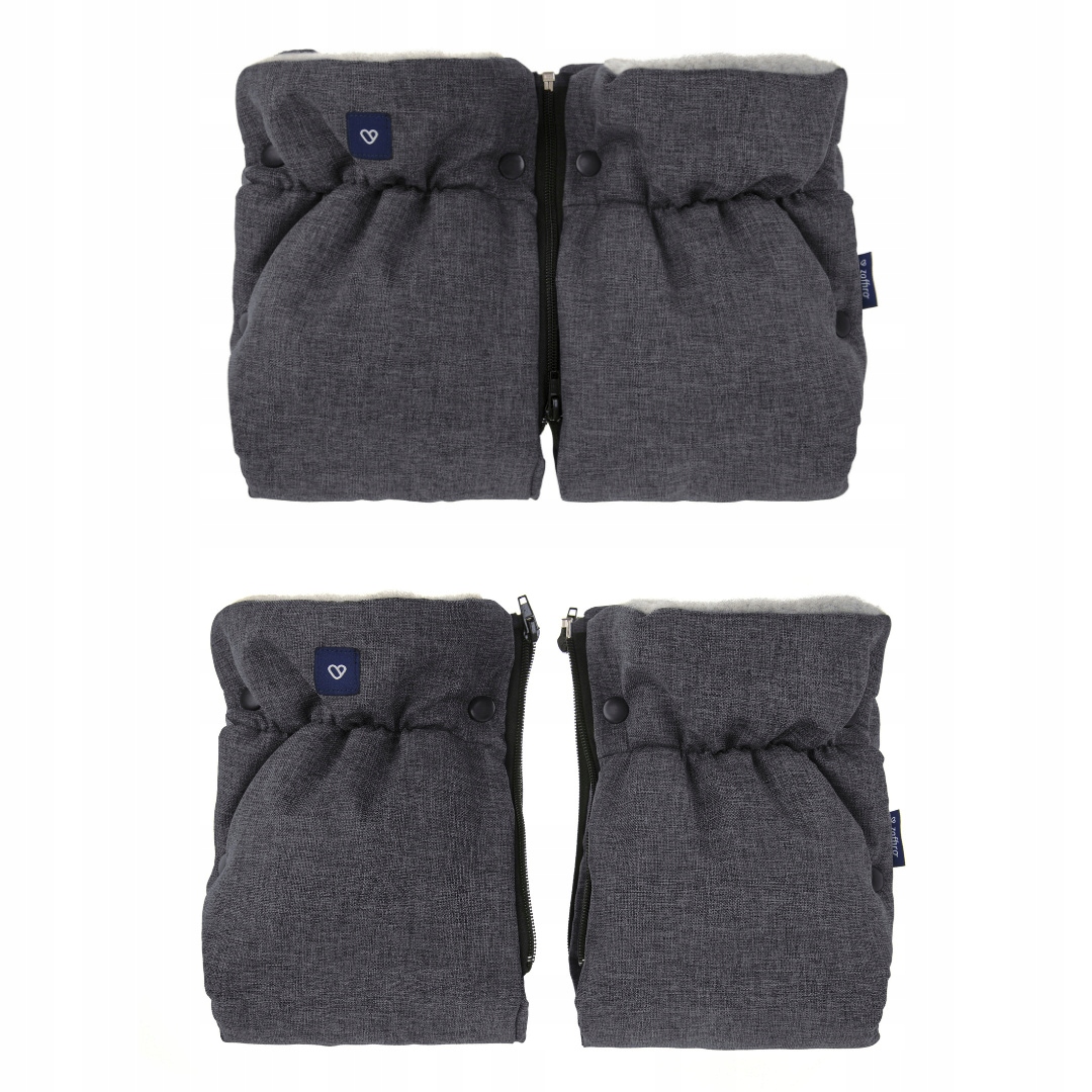 

Zaffiro dwuczęściowe mufki 2w1 do wózka Wełna prem