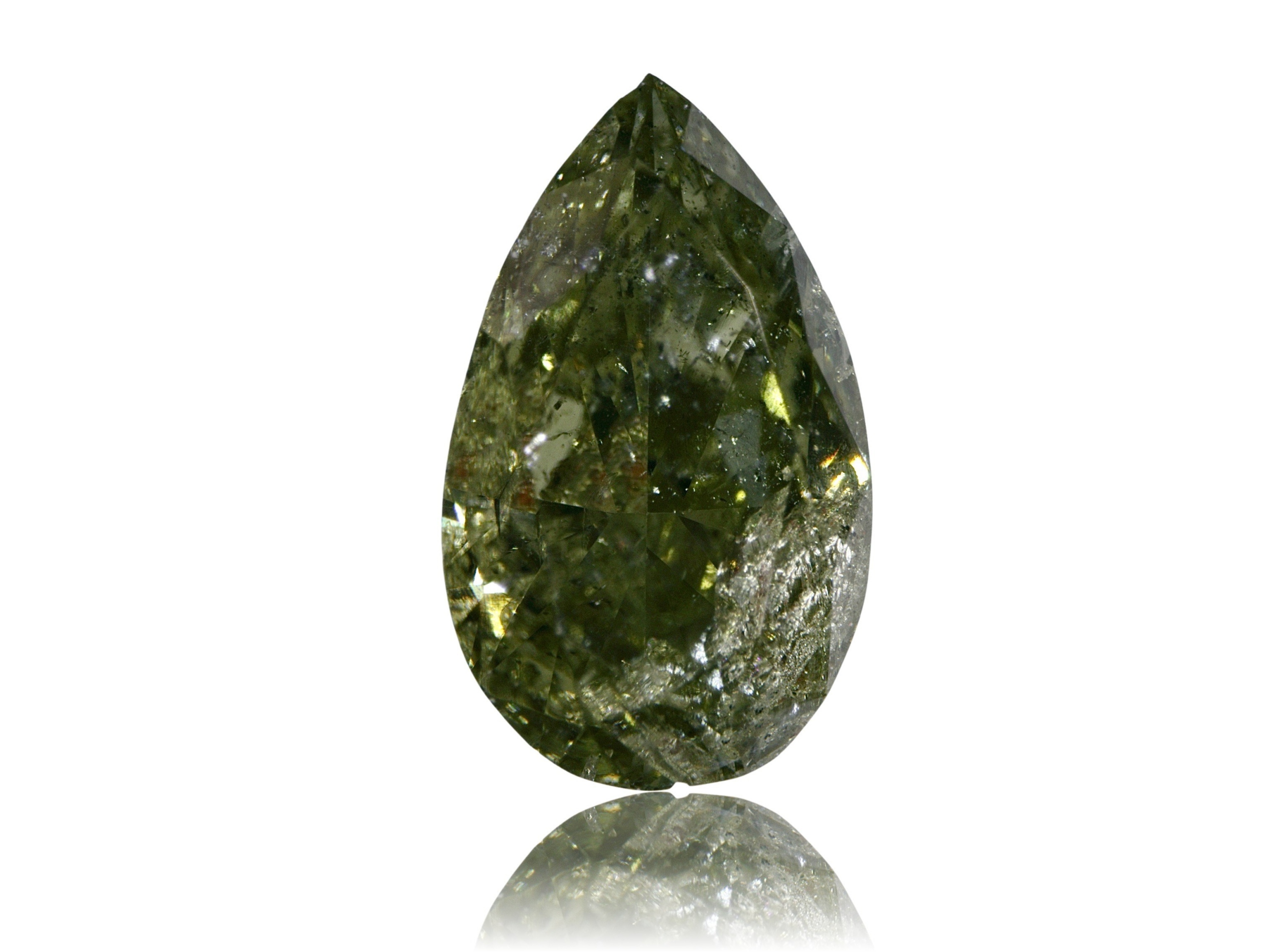 Přírodní Diamant 0.48ct Žlutá Lžička I1 Certifikát Igi