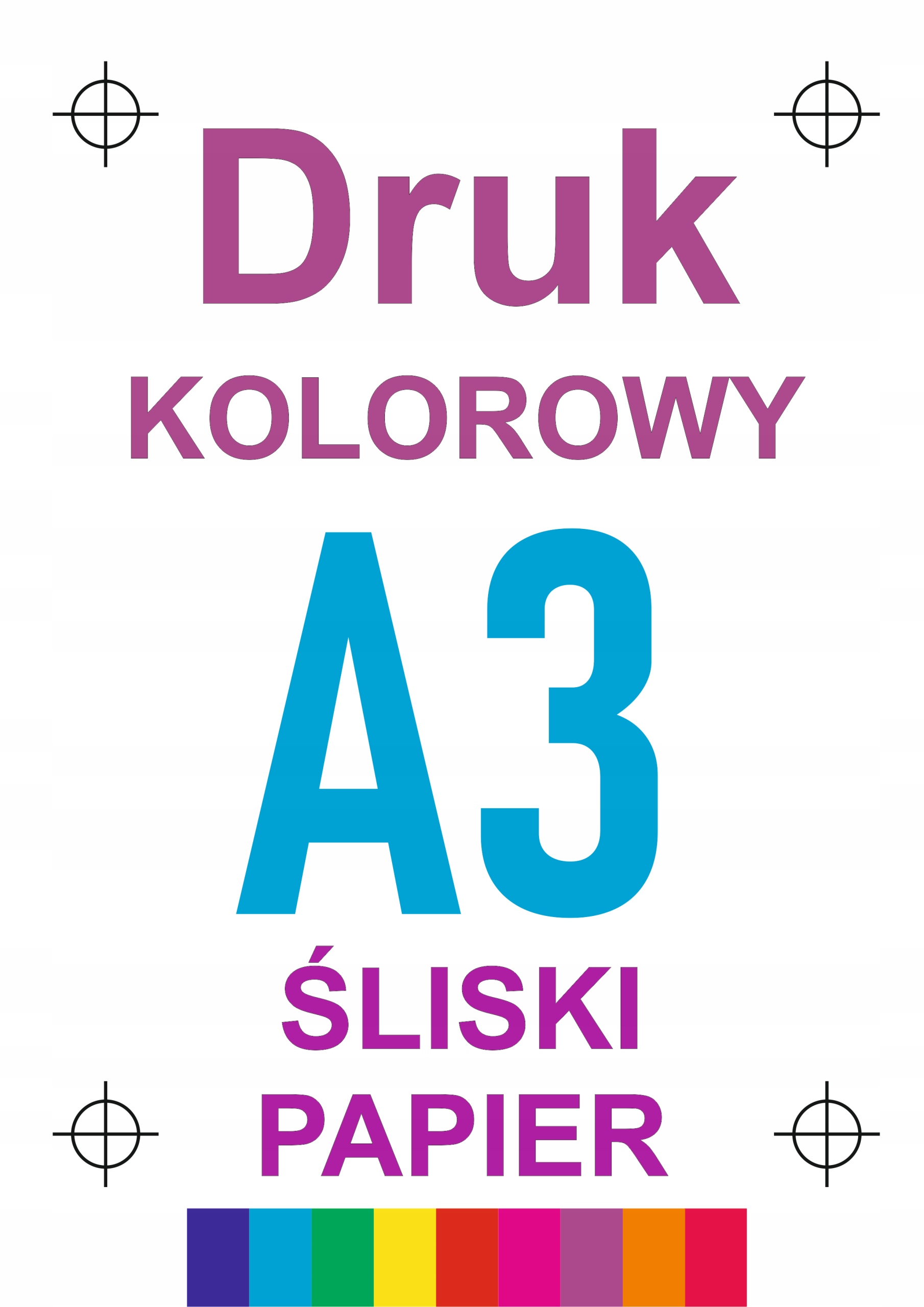 

Wydruk druk kolorowy plakat A3 50 szt kreda 115g